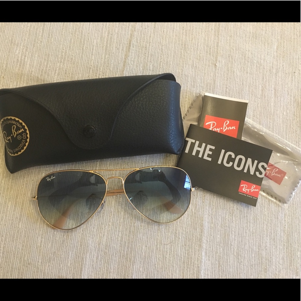 Ray-Ban Aviator Large - gold/grey gradient